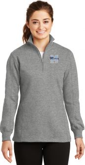 Sport-Tek Ladies 1/4-Zip Sweatshirt, Vintage Heather